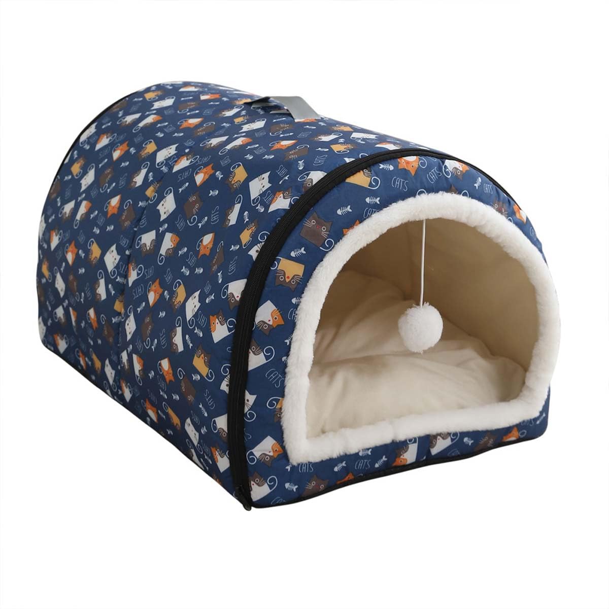 Niche chaude pour chien et chat idéale pour des nuits sereines en hiver
