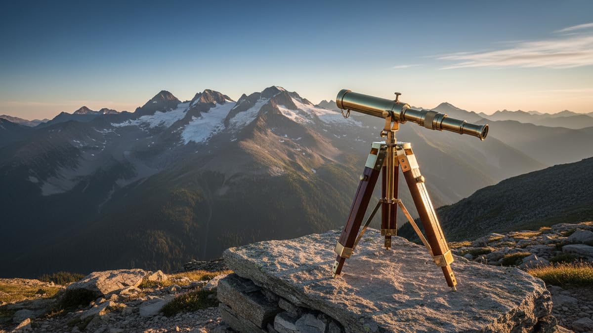 Vintage Brass Nautical Telescope On Tripod Escritorio Telescope Outdoor Adventures