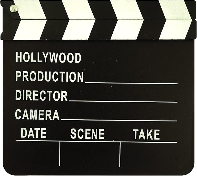 Henbrandt Hollywood Movie Directors Clapper Board Film Party Chalk Board Prop Costume Accessory (18cm x 20cm)
