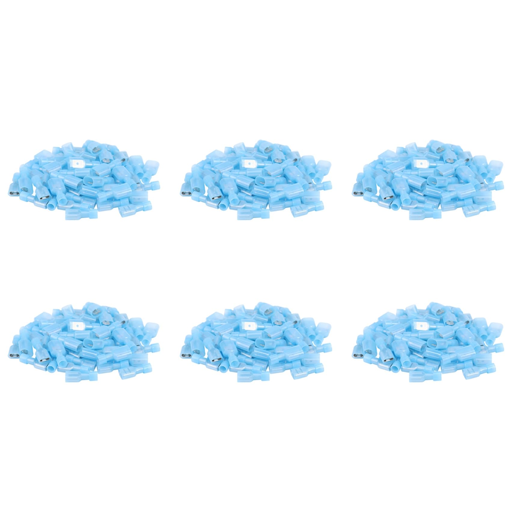 Ctrlzs Women's Blue 300Pcs & Male Fully Insulated Wire Terminals Connector Nylon Spade Connectors