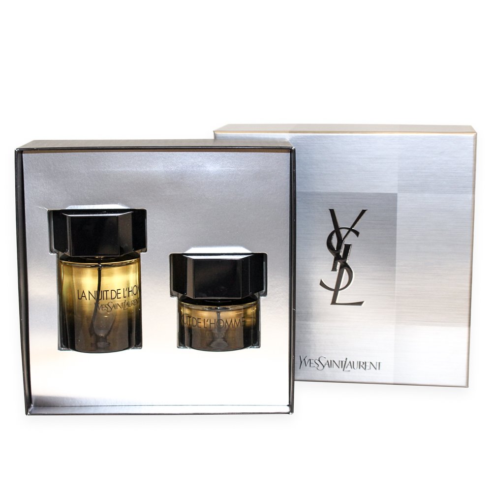 Yves Saint Laurent La Nuit De L’homme For Men 2 Piece Set (3.4 Oz Eau De Toilette Spray / 1.3 Oz Eau De Toilette Spray)