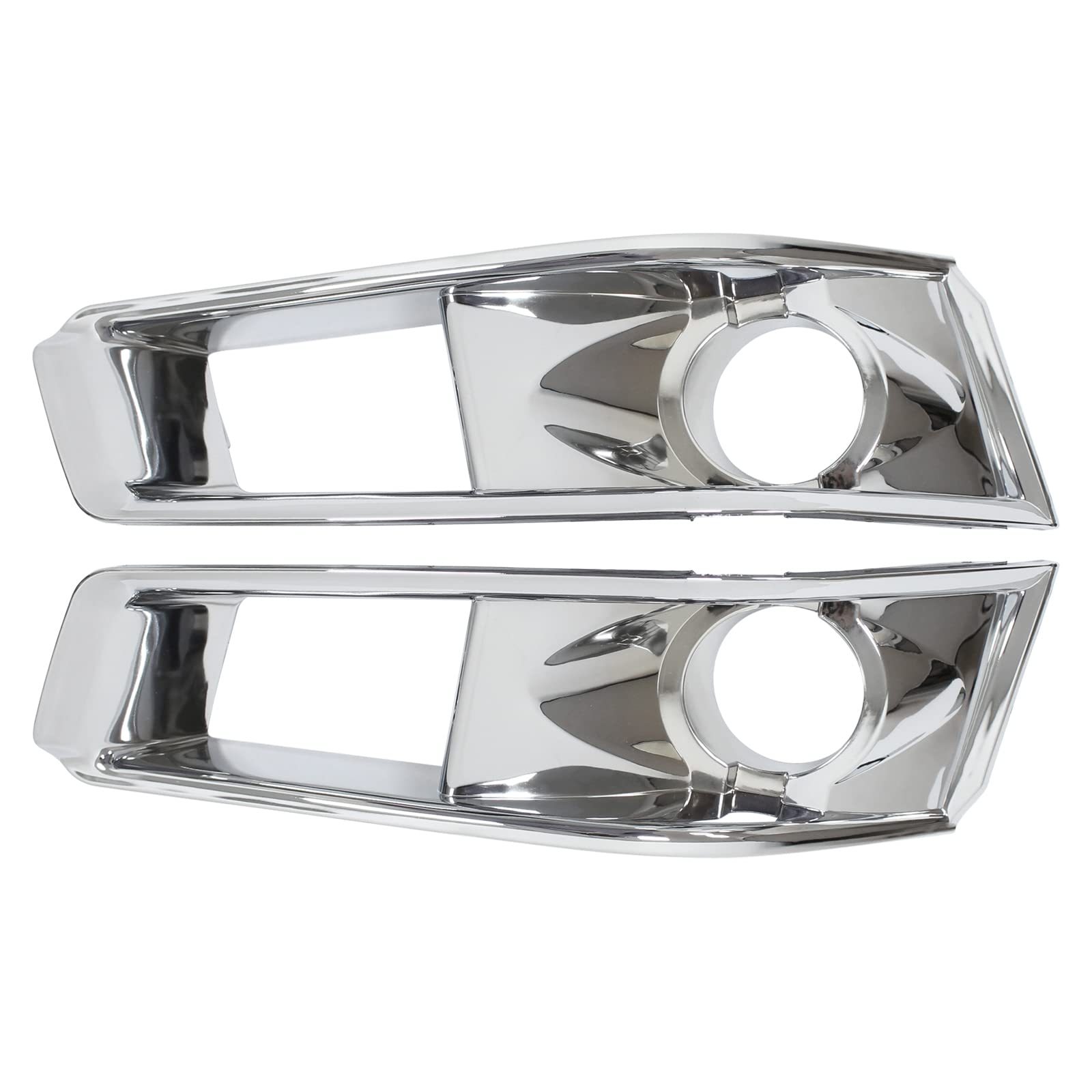 NewYall Chrome Front Left and Right Fog Light Bezel Cover Trim for Cadillac CTS 2008-2013