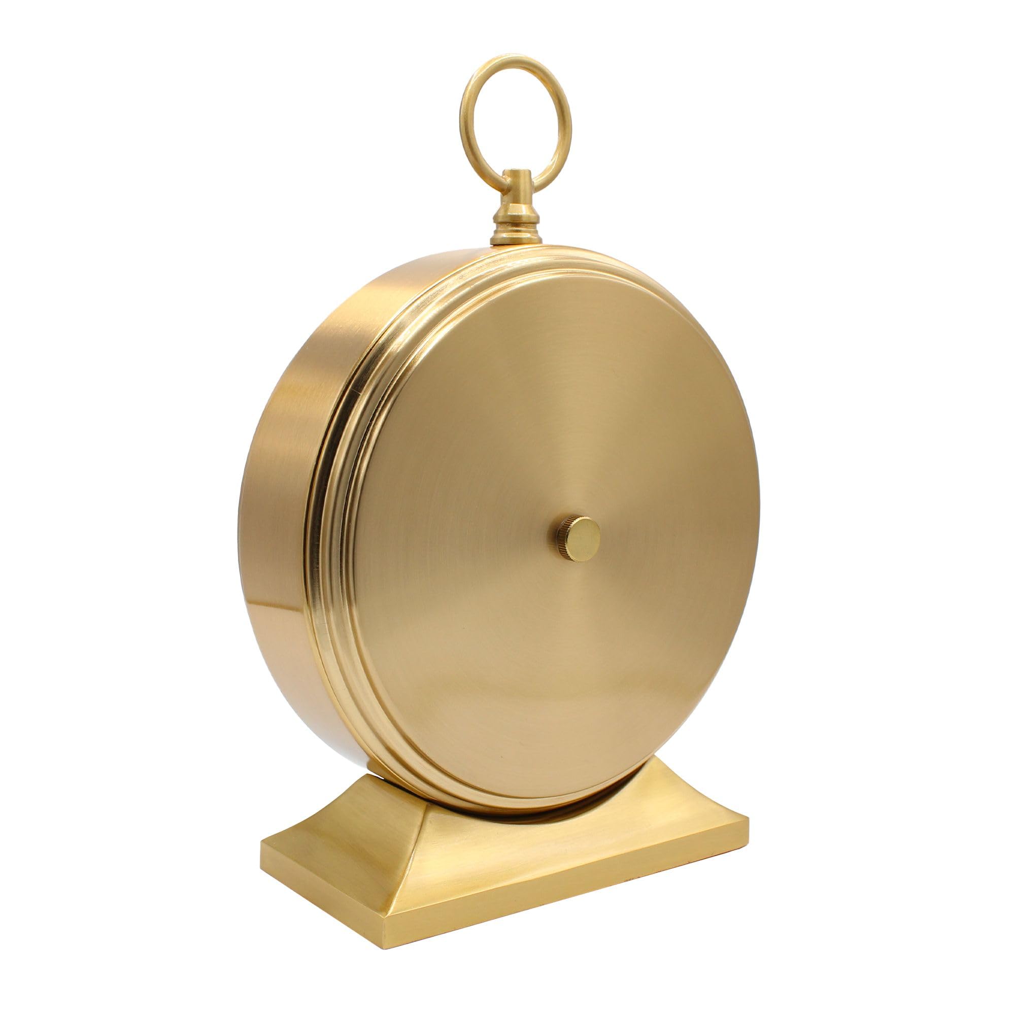 Fishtec - Horloge Gousset à Poser - Radio-pilotée, Mouvement Silencieux, Cadran 19 cm Chiffres Romains, Vitre en Verre, Design rétro élégant - Précision Automatique et décoration intérieure