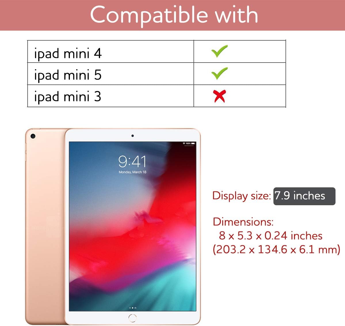 50% оƒƒ Dіѕсоunt SURITCH Case for iPad Mini 4/iPad Mini 5,【Built in Screen Protector】【Auto Sleep/Wake】【Pencil Holder】 Lightweight Leather Case Flip Cover with Stand for iPad Mini 4/Mini 5 7.9(Marble)