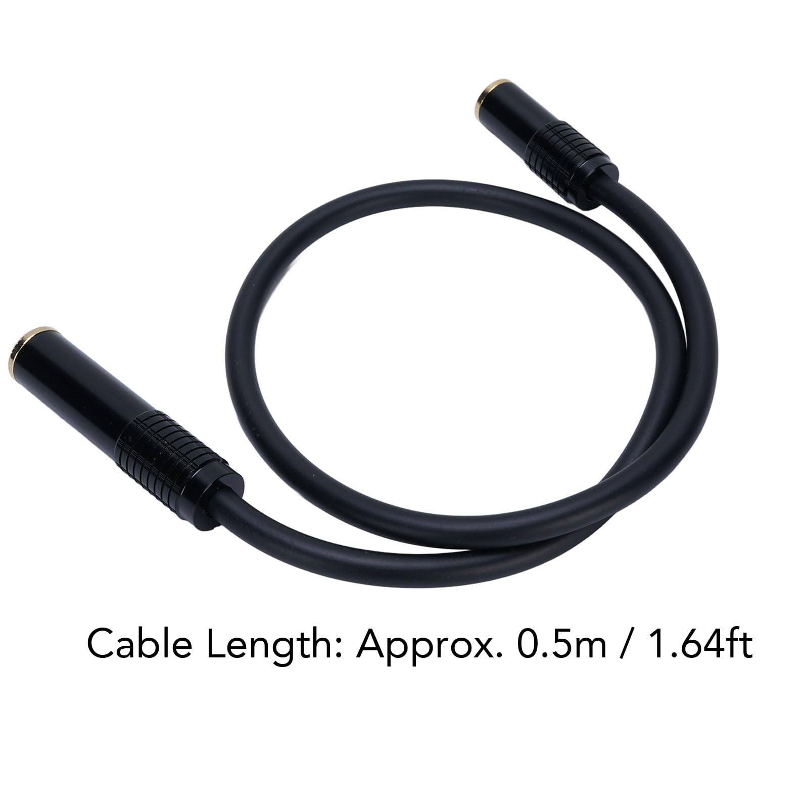 Adaptateur 3,5 mm vers 1/4, 6,35 mm femelle vers femelle, câble de 6,35 mm vers femelle 3,5 mm avec connecteurs plaqués or de qualité supérieure pour guitare, PC, tablette
