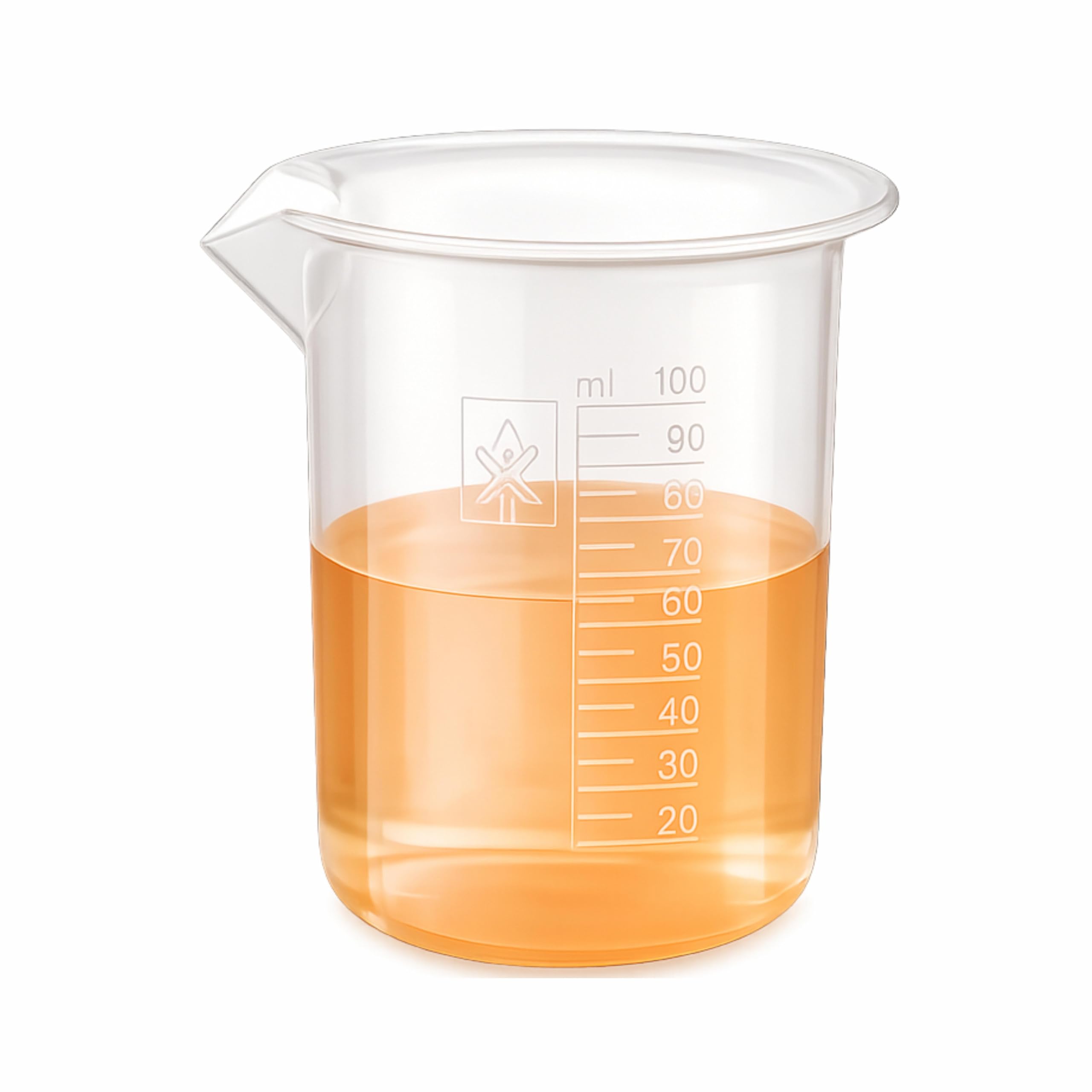 Labxprt 100ml Polypropylene Measuring Beaker Pack of 1 | Transparent Reusable Plastic Measuring Cup for Laboratory, Kitchen, Cooking, Liquid & Solid Measurement | Embossed Scale-image-27