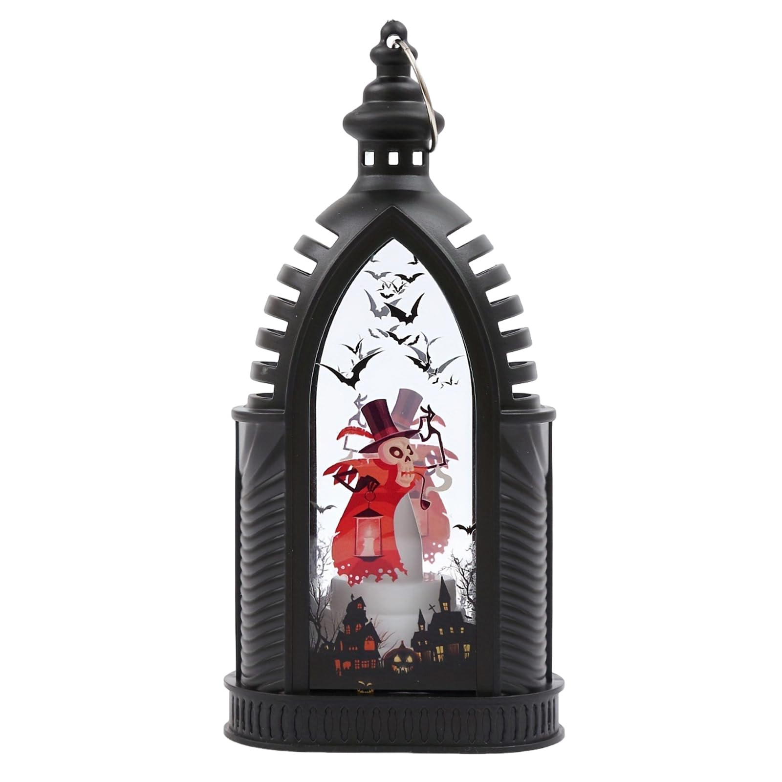 Vlhpnpe Skeleton Radio Traditional Halloween Lamp Permanent 300 Light Led For Celebratory Worktop Display Battery Run Vintage Lamp