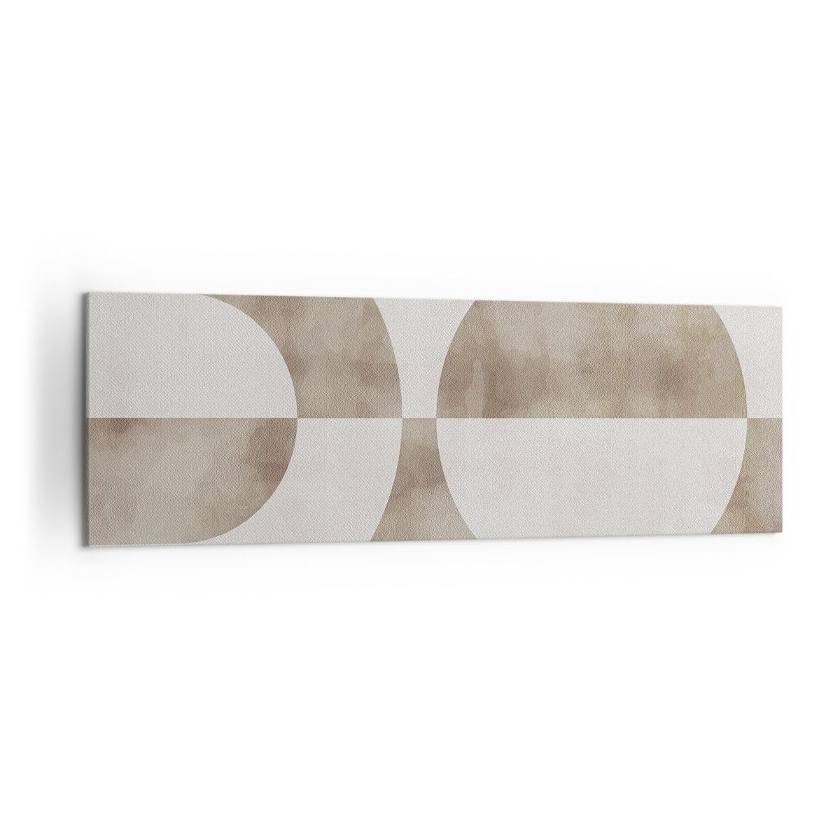 Cuadro Decorativo 160x50cm Moderno Panorámico Abstracto Pastel - 5488 | Minimalismo Brillante Formas Cuadro sobre Lienzo Grande Arte mural Decoración del Hogar Salón Dormitorio Cuadros de Pared