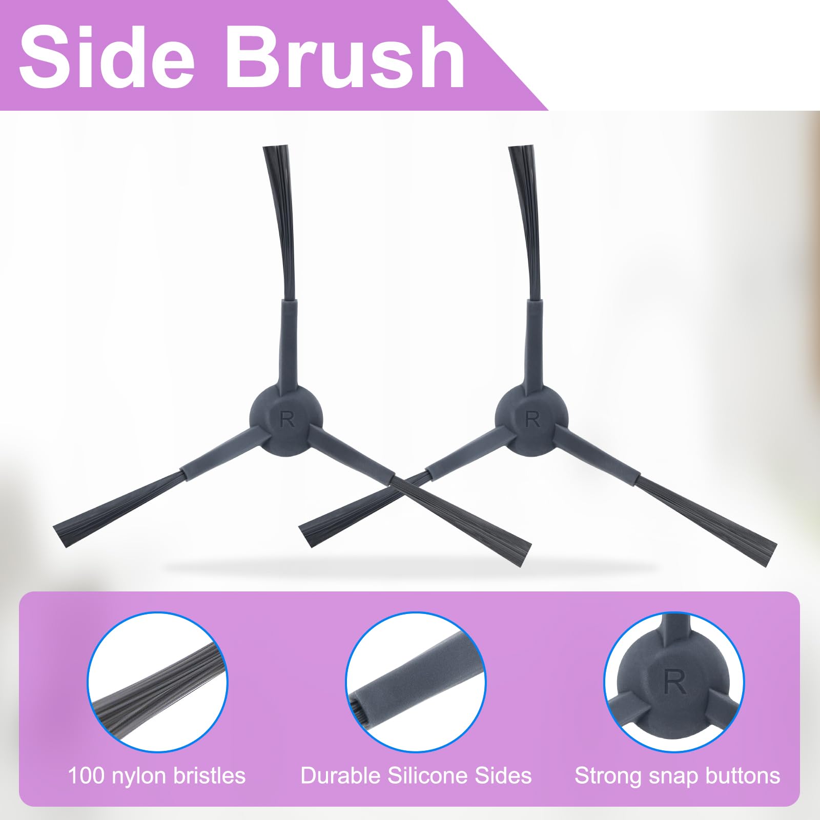 Fixbetter Accessoireset voor Eureka J15 Pro Ultra Robotstofzuiger, reserveonderdelen, 1 hoofdrolborstel, 4 hepa-filters, 4 dweilpads, 4 zijborstels, 4 stofzakken, 1 borstel
