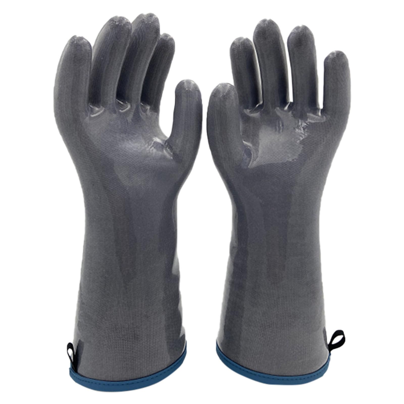 Guanti da forno in silicone liquido, resistenti al calore fino a 500 gradi, resistenti alle temperature e al calore, guanti per grigliare, per cucinare, cuocere, grigliare, impermeabili (XXL)