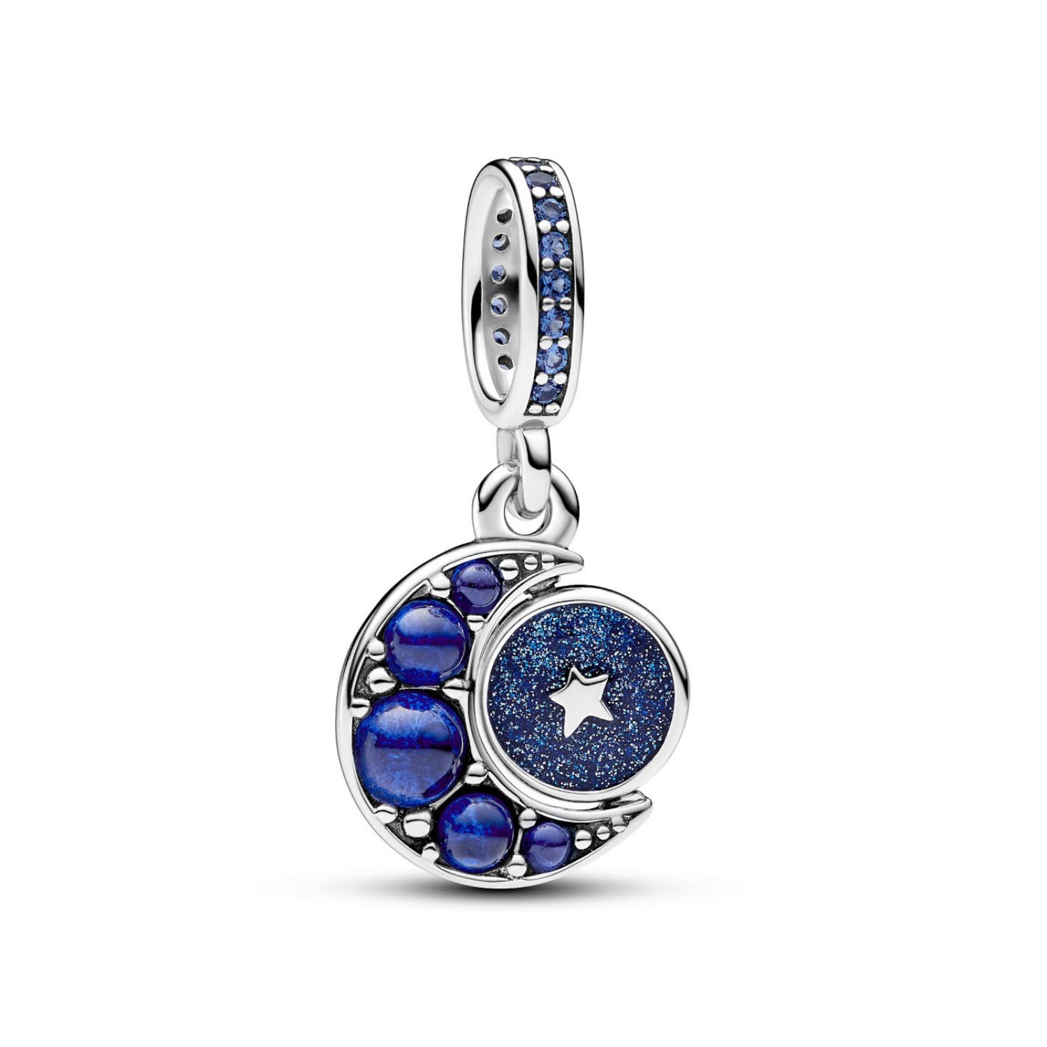 Pandora Funkelnder Drehender Mond Charm-Anhänger 792979C01 Colgante