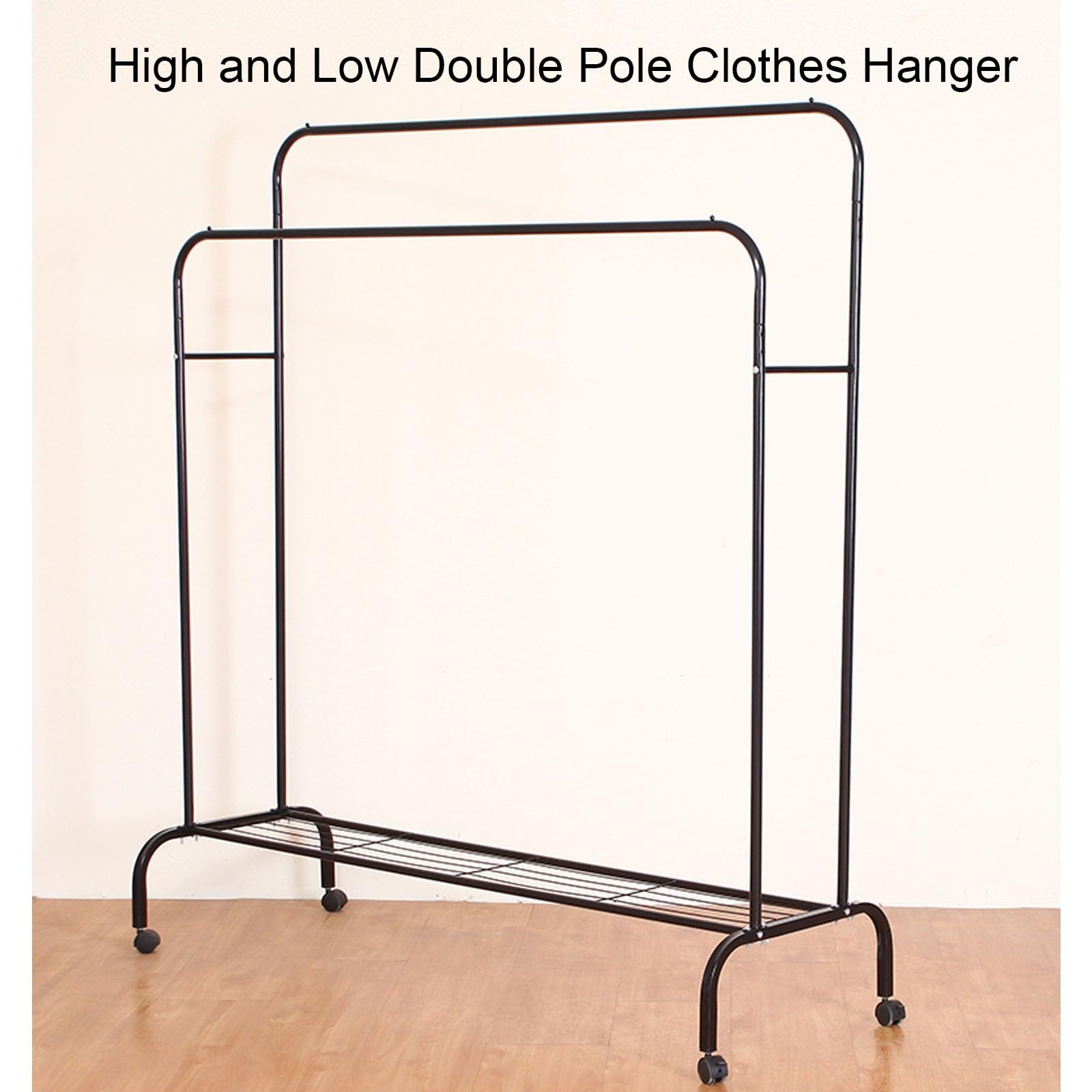Wasserdichte Kleidersack, Abdeckung Kleiderständer mit Reißverschluss, Nur für Hohe und Niedrige Doppelkleiderständer Geeignet(Clear,63x30x59in/160x75x150cm)