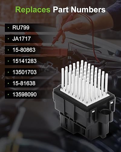 Miniatura 5 de SCITOO Resistencia del motor del soplador de aire acondicionado HVAC para 2007-2011 para Buick Lucerne, para Cadillac CTS, para Chevrolet Silverado,