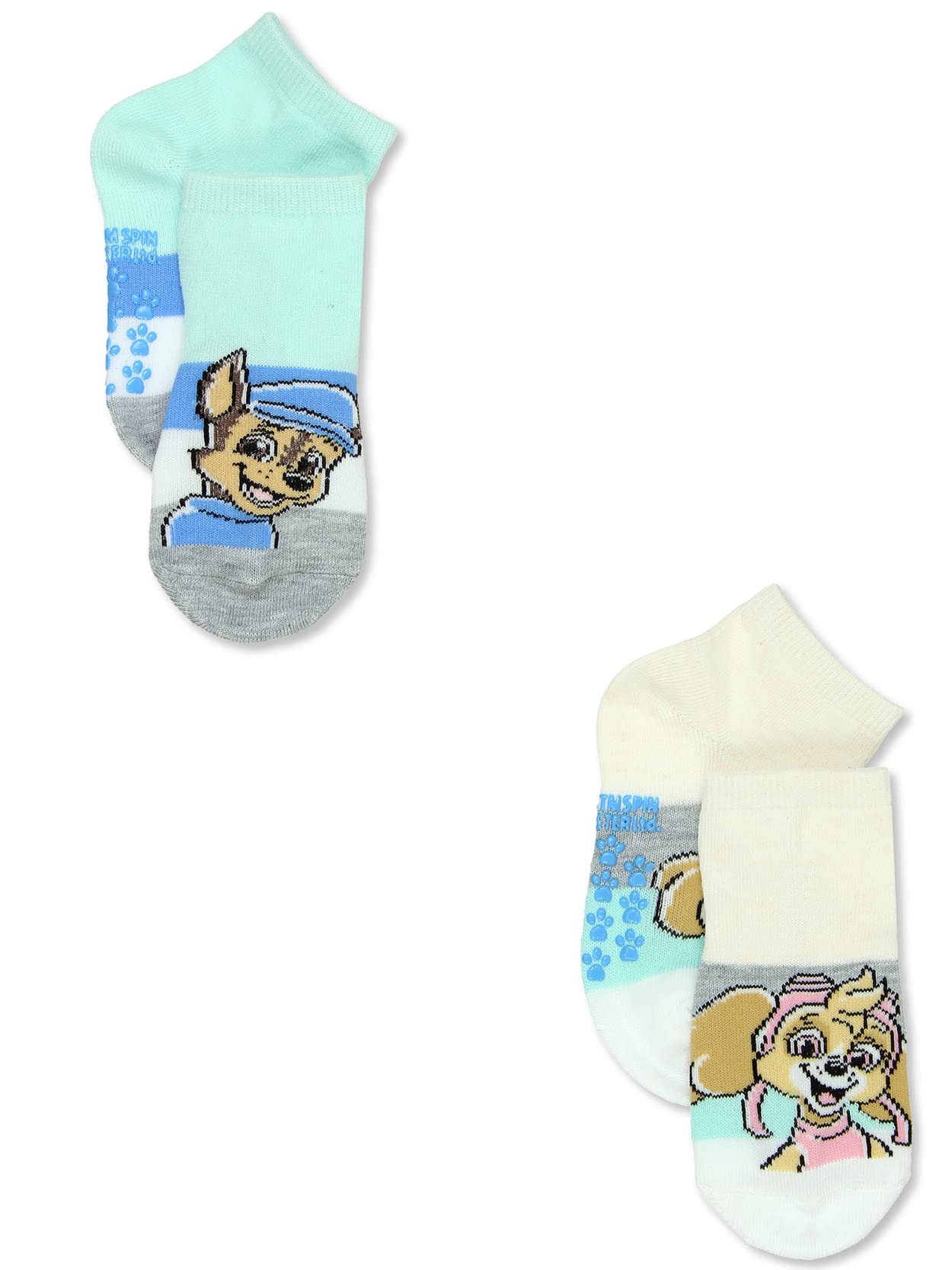 Nickelodeon Paw Patrol Pups Jungen Kleinkind 6er-Pack Gripper Quarter Socken