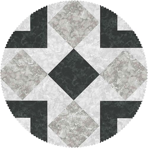 Vista 43 de Mantel redondo con patrón de fondo de mármol, a prueba de derrames, antiencogimiento, suave y resistente a las arrugas, mantel de tela decorativa