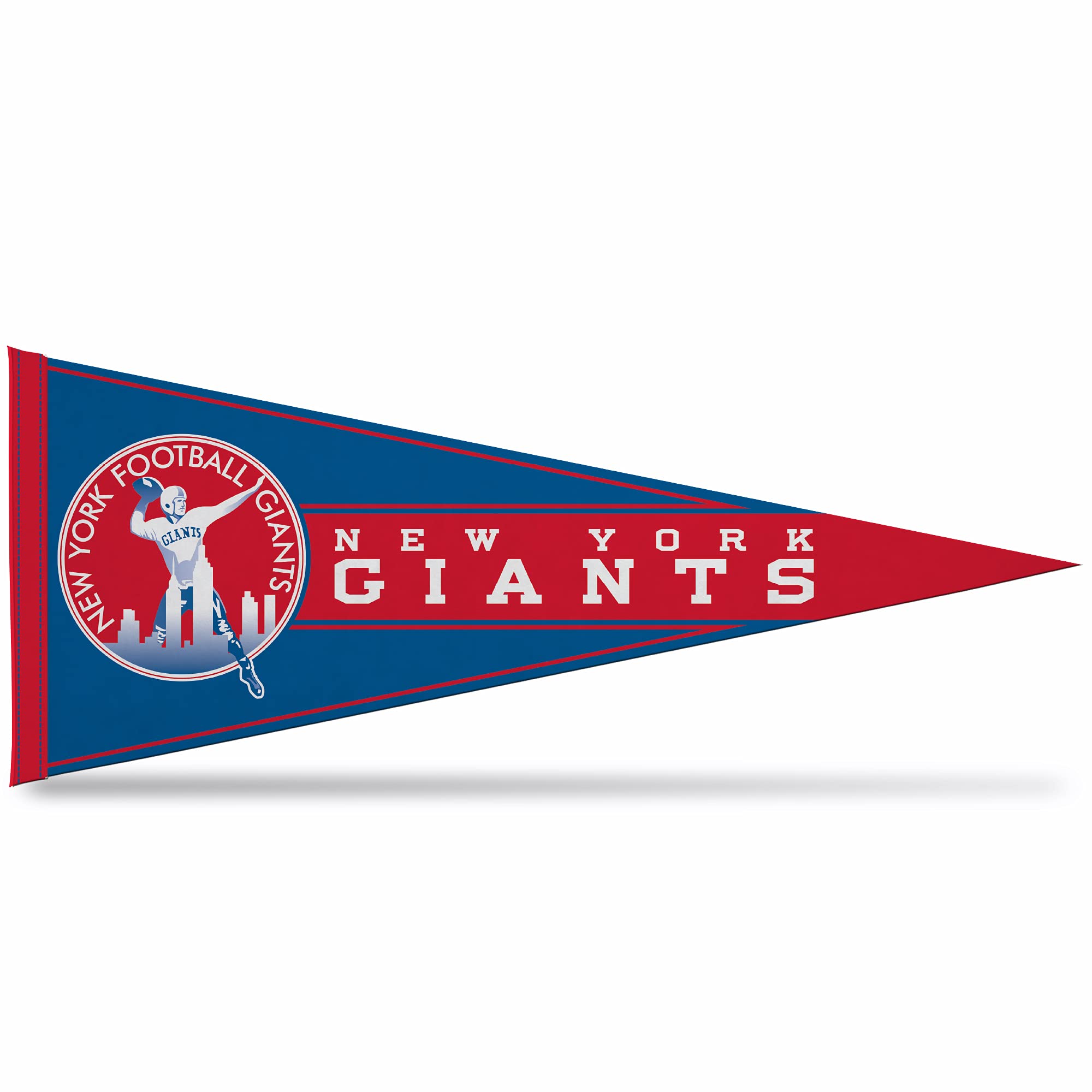 Rico Industries NFL FootballRetro 12" x 30" Felt Wall Décor Pennant - Great for Home/Bed Room/Man Cave Décor New York Giants