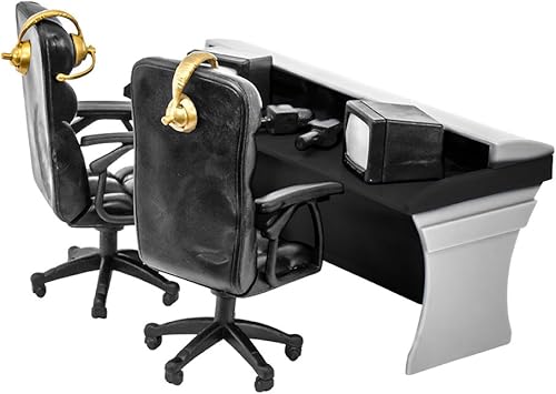 Miniatura 3 de Ultimate Black Commentator Table Playset para figuras de acción de lucha libre