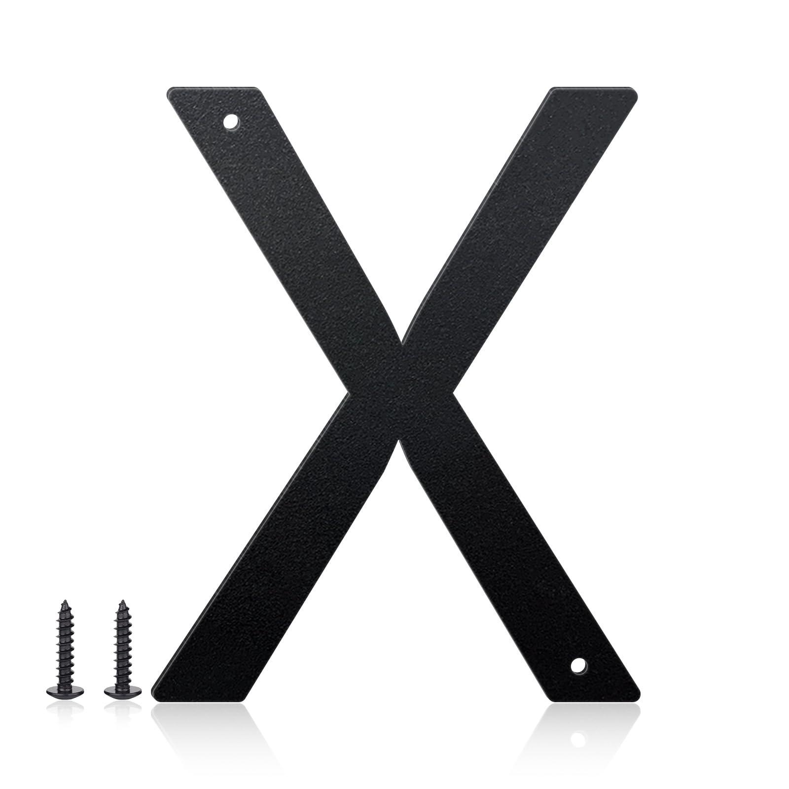 8 Inch House Numbers and Metal Letters for Outdoor Signs, House Numbers for Outside, Aluminum Address Letters and Numbers for Door, Mailbox, Garden, Perfect for Home or Office (Letter X)