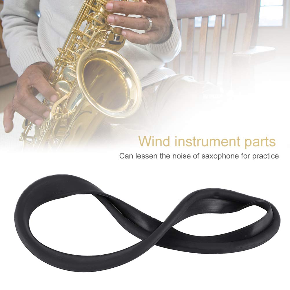Saxophon Mute Ring, Alto/Tenor Sax Noise Eliminating Ring Silikon Bell Protector Schutzring für Sax Teile Zubehör