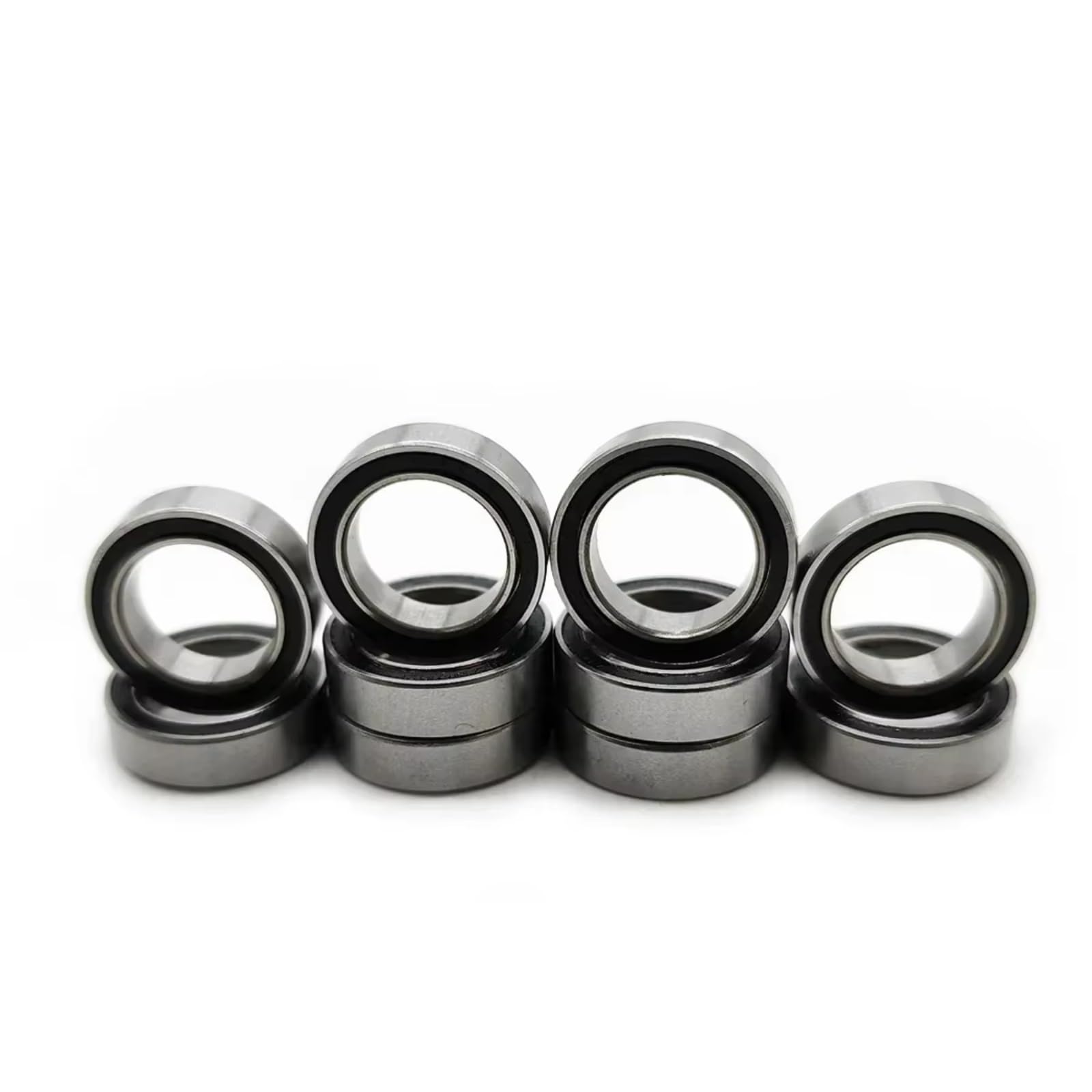 Für Traxxas Für Arrma Für Axial Für Losi Für Redcat 10 Stück Kugellager Rillenku Gellager Stahl Schwarz Gummigedichtet Upgrade-Teile RC Modelle RC Lagerteile
