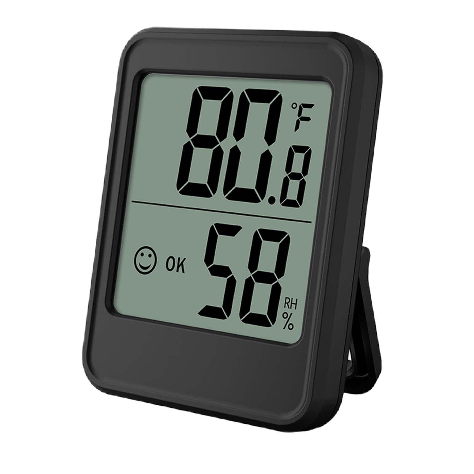 Digital Hygrometer Easy to Read Portable Multipurpose Thermometer Hygrometer MC40 Black-image-7