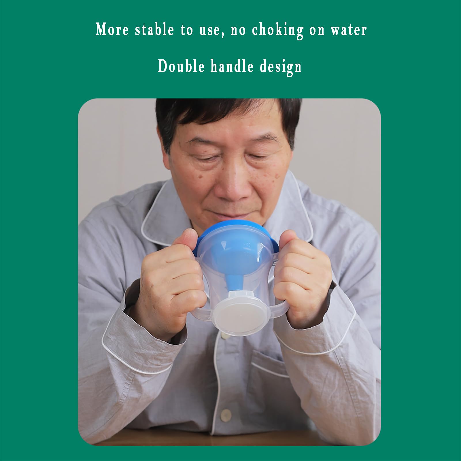 Tazza D'acqua Per Anziani, Tazza D'acqua Quantitativa Per Pazienti, Con Un'emissione Fissa Di Acqua Di 10-15 Ml, Adatta a Chi Ha Difficoltà a Mangiare Cibi Solidi E a Chi Ha Mobilità Limitata