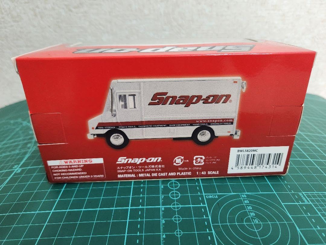 スナップオン　スナップオンバン　ミニカー　ホワイト レア！】スナップオン ミニカー セールスバン 旧タイプ Snap-on