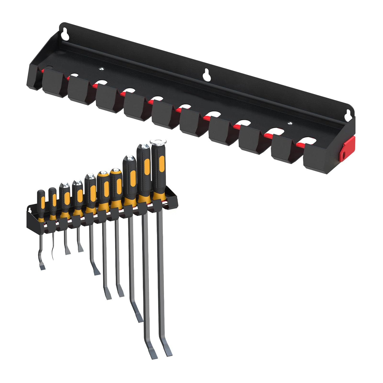 Shntig Strong Carbon Steel Tool Holder for Pliers Wrenches and Other Hand Tools Easy Wall Storage Solution Workshop Wrench Storage