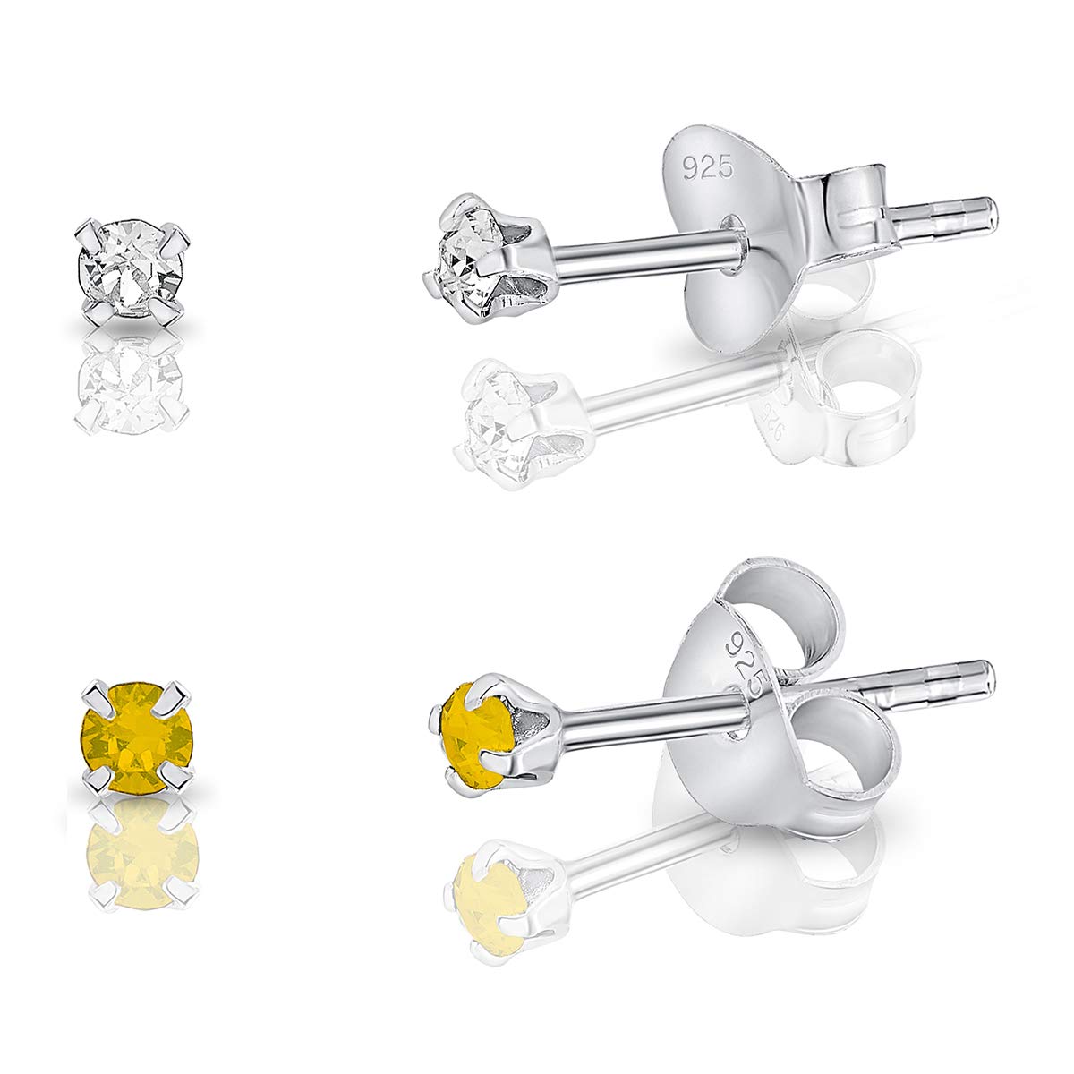 Pendientes Plata Cristales Swarovski Elegantes Pendientes Plata Cristales Swarovski Elegantes