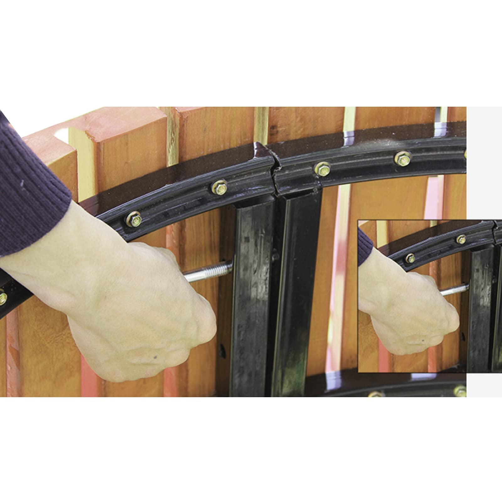 Panca Rotonda Per Albero In Legno - Per Esterni | Diametro 180 Cm - Foto 4