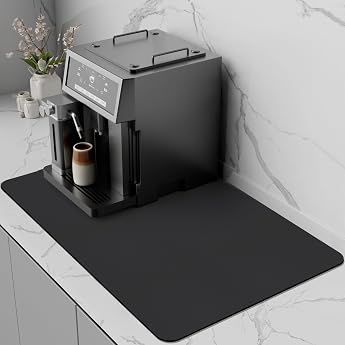 Coffee Mat, Coffee Machine Mat, Coffee Machine Mat, Quick-Drying Drying Mat for Kitchen Worktops, Absorbent Drying Mat, Coffe
