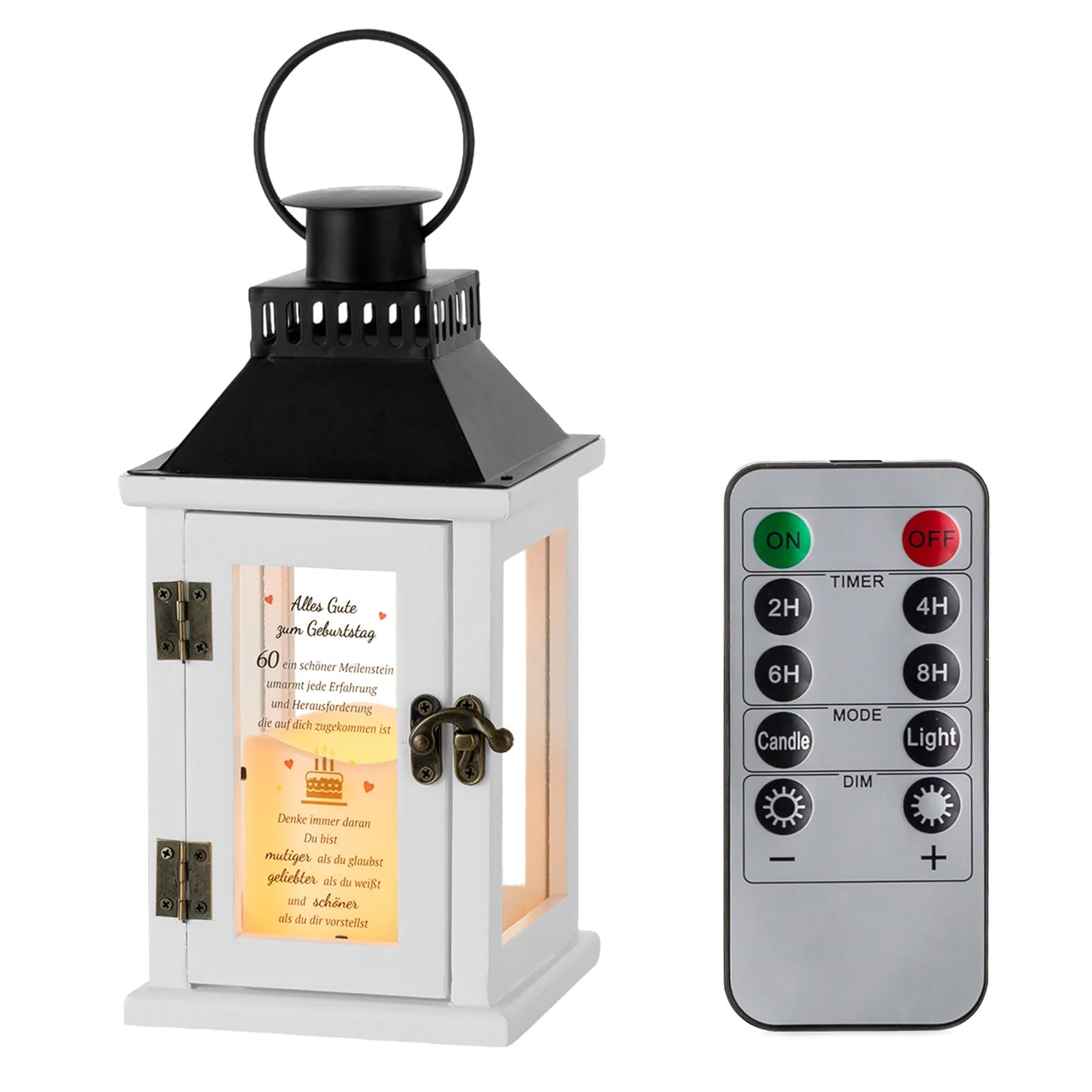 Laterne mit LED-Kerze Geschenkidee für Frauen