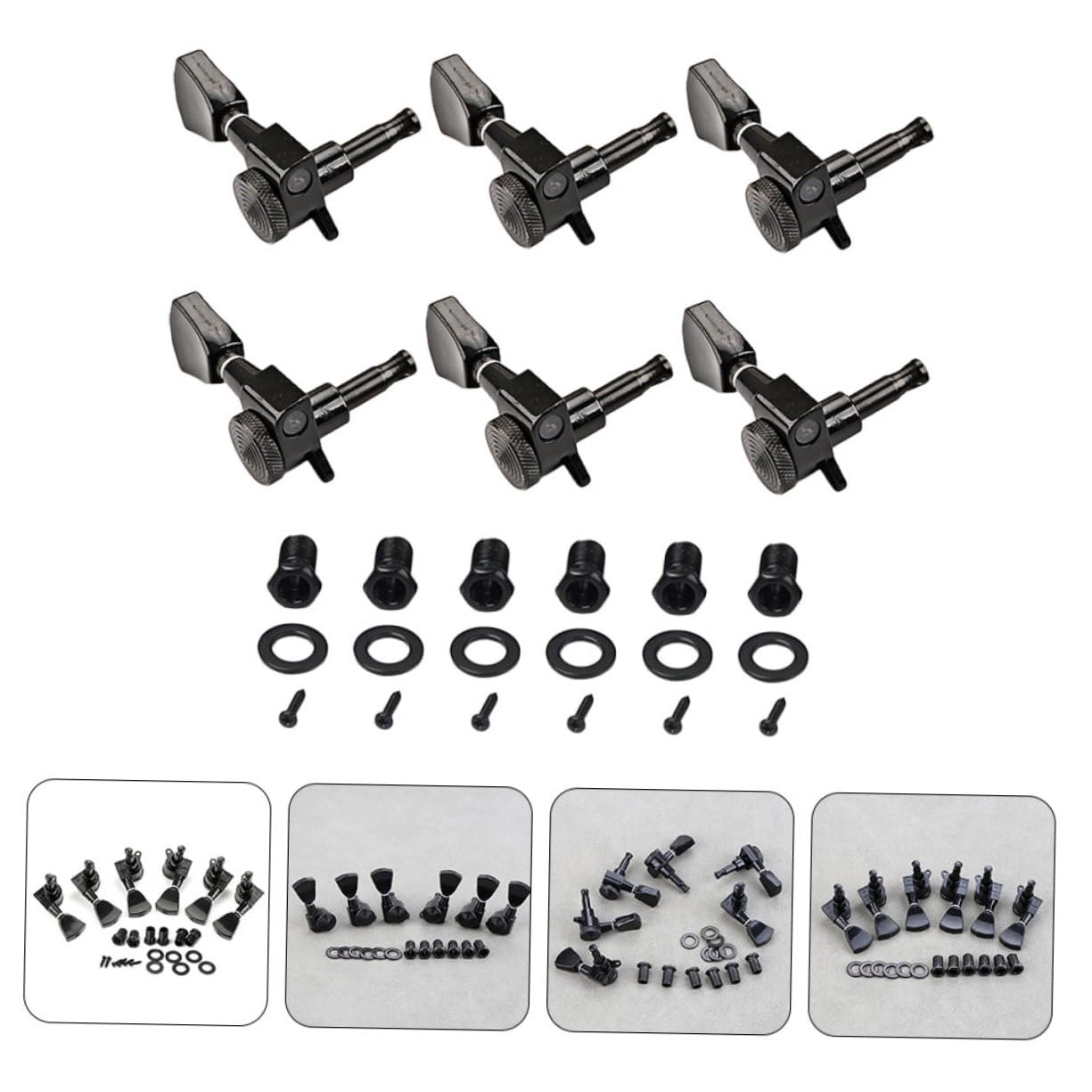 UPKOCH Metall-gitarrenwirbel Gitarren-stimmwirbel Kleiner Gitarrenwirbel Gitarren-stimmwerkzeuge Instrumenten-gitarrenwirbel Folk-gitarrenwirbel Tuning Pegs Gitarre Pegs Akustikgitarren