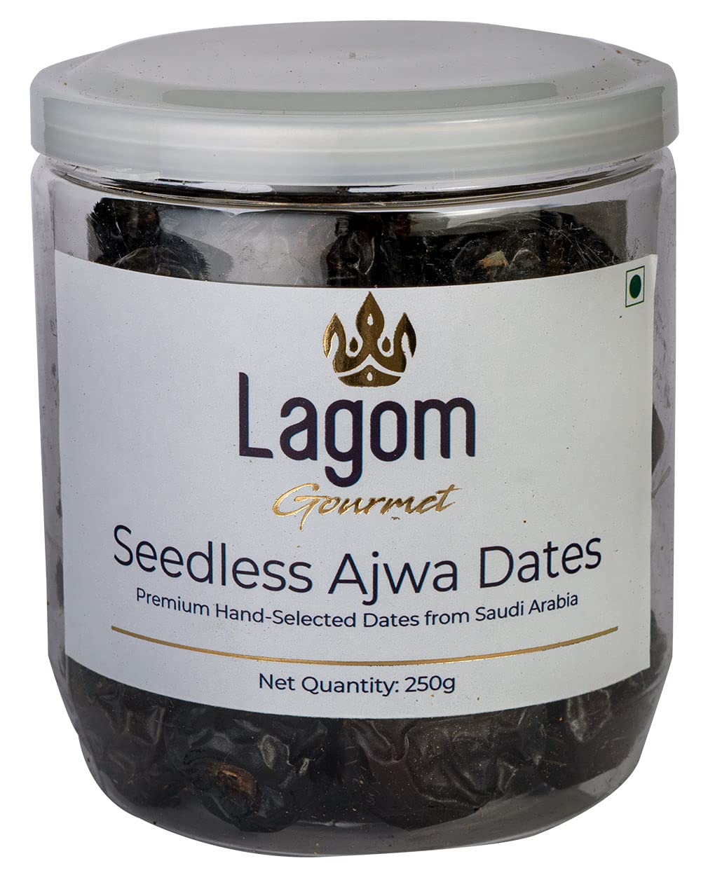 Lagom Gourmet Seedless Ajwa Dates 250G|Saudi Arabia Dates|All Natural|No Preservatives|No Added Sugar|Gluten Free|Vegan|Plant Based|Non Gmo|Dates Dry Fruits|Khajur|Khajoor|Khejur (B099WL42GN) Amazon Price History, Amazon Price Tracker