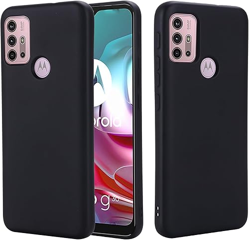 Vista 17 de Funda para Motorola Moto G10/Motorola Moto G30, funda protectora de silicona líquida para Motorola Moto G10/Motorola Moto G30 con cordón