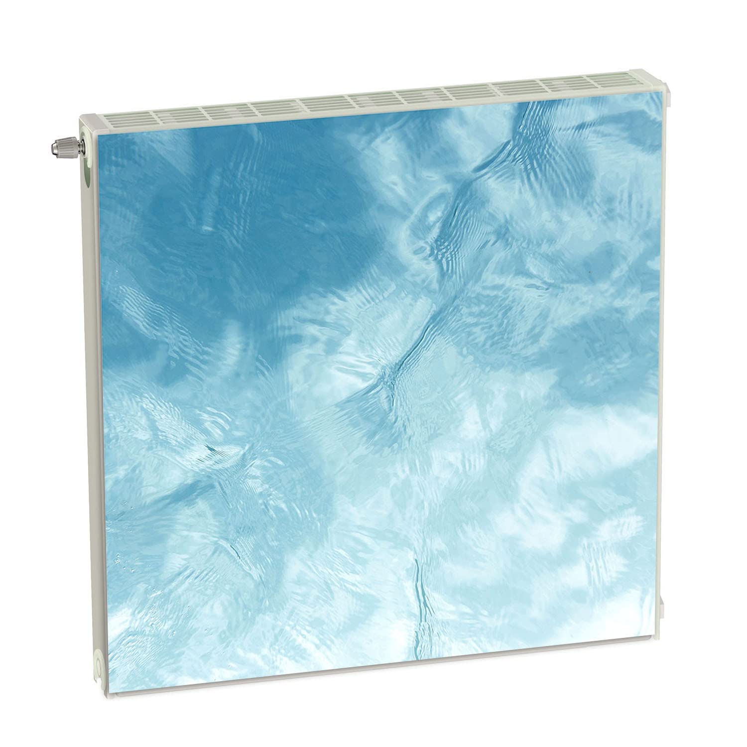 Magnet Heizkörperverkleidung Heizkörperabdeckung Blau Abstrakt 60x60 cm Heizung Abdeckung Verkleidung Magnetische Abdeckmatte Kühlschrank aus Einem Flexiblen Magneten Digitaler Aufdruck