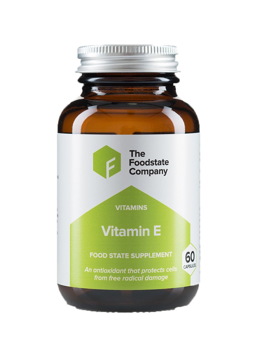 The Best 100% Food Based Vitamin E That The Body Can Absorb Use and Retain Properly - Perfect for Vegans and Vegetarians - 60 Tablets
