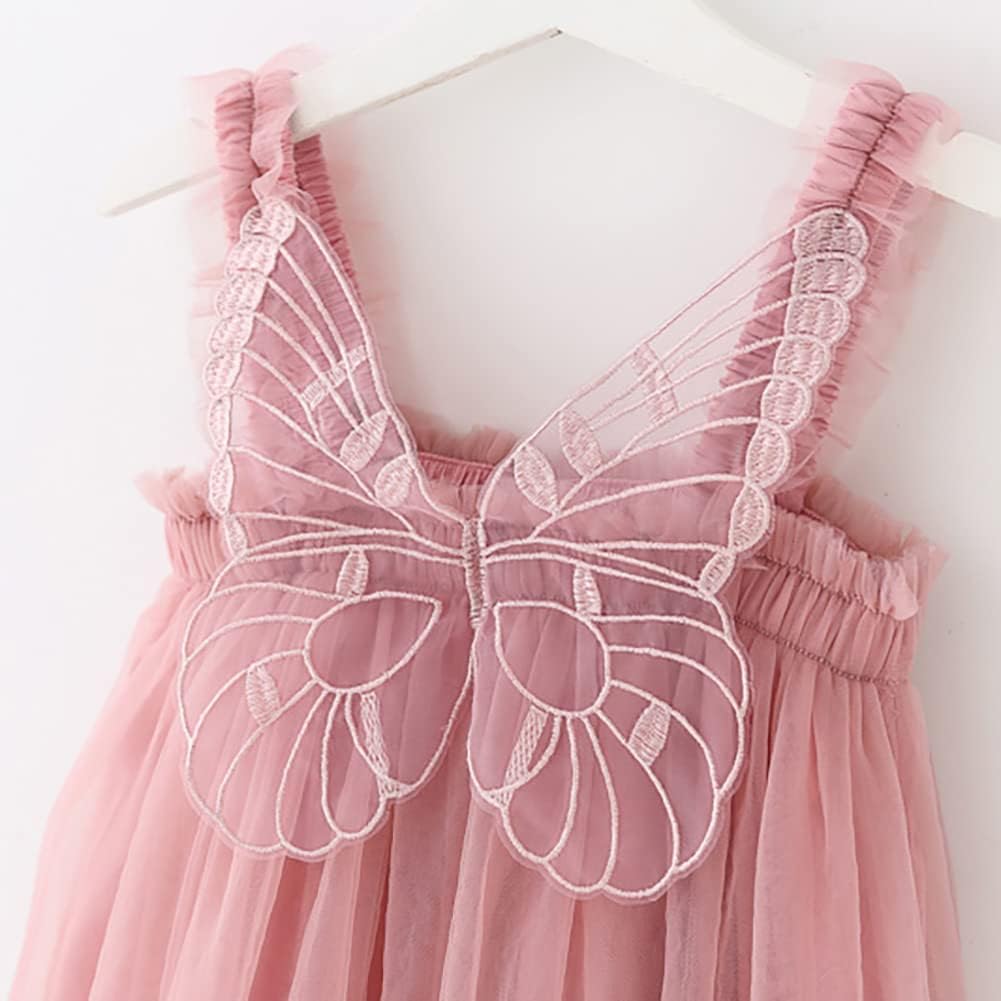 Toddler Baby Girl Tutu Tulle Princess Summer Dress+Flower Headband Party Photoshoot