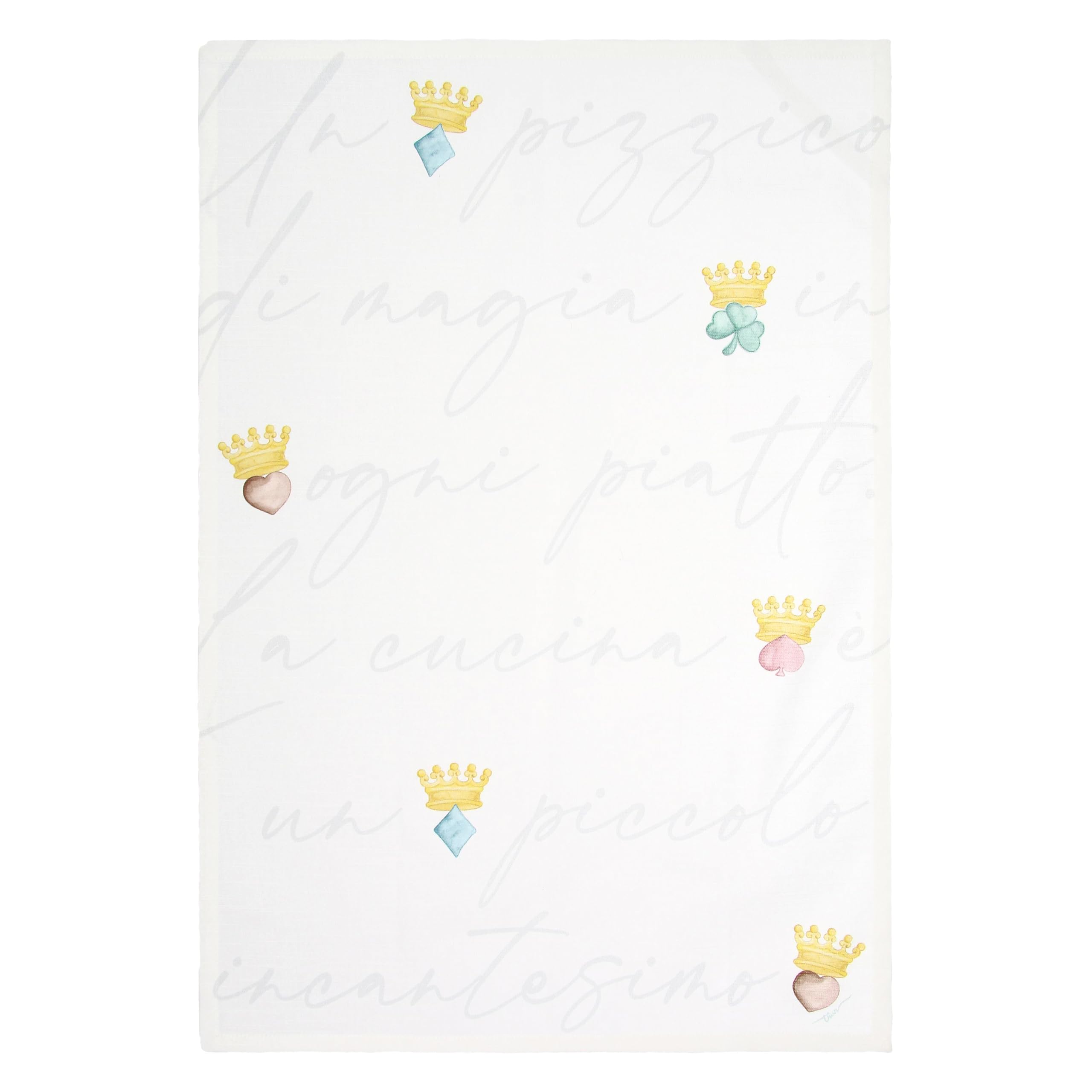 THUN Set 3 Canovacci con Cestino Incanto di Primavera, Tessuto, 40x60 cm, Stile Floreale Primaverile