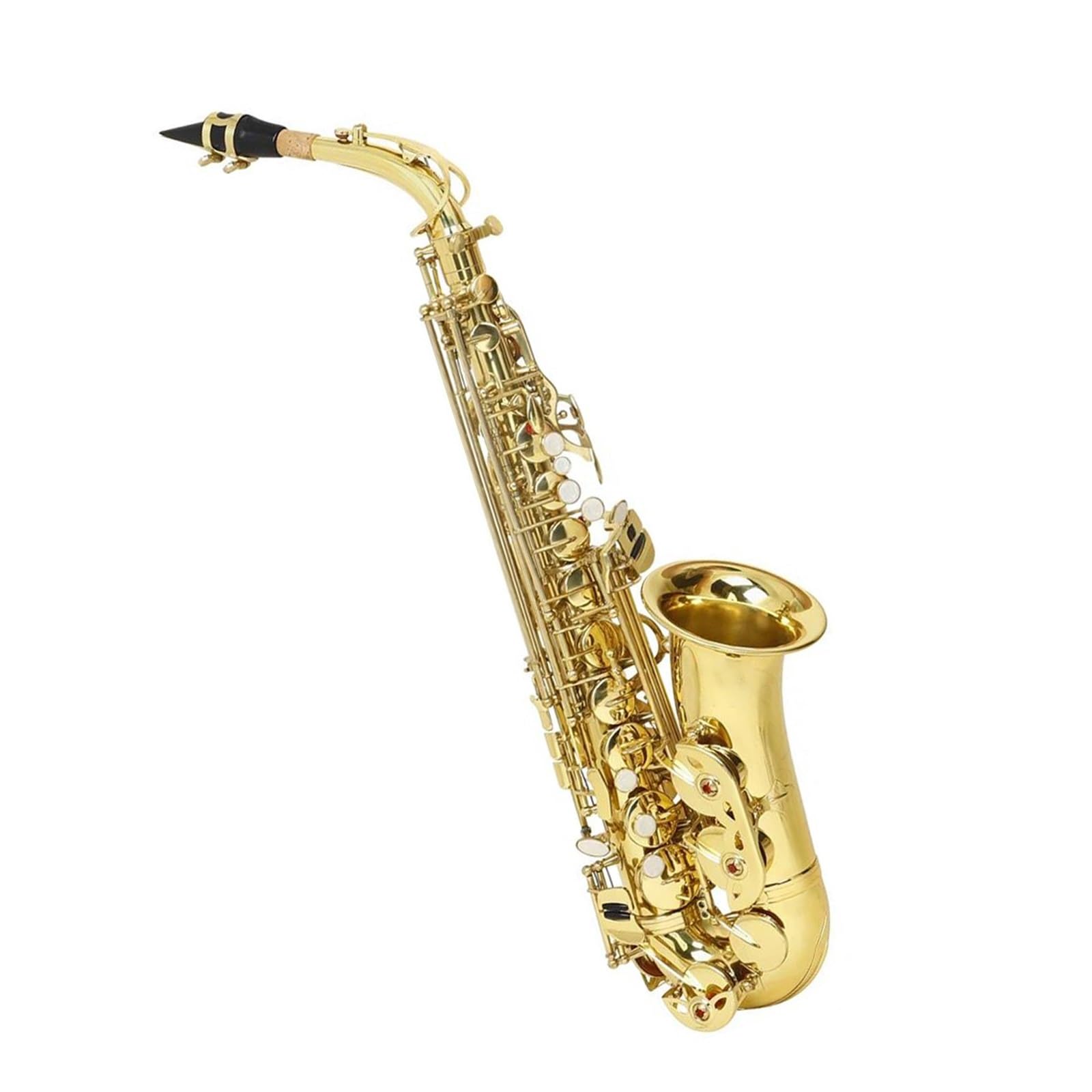 Saksofony dla miłośników muzyki Złoty saksofon altowy Es dur dla początkujących(Saxophone set)