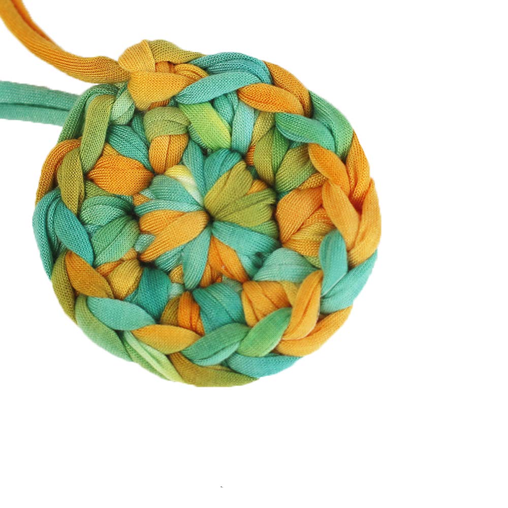 DIY Colorful T-Shirt, Recycled Fabric, Crochet & Basket Yarn - 180g