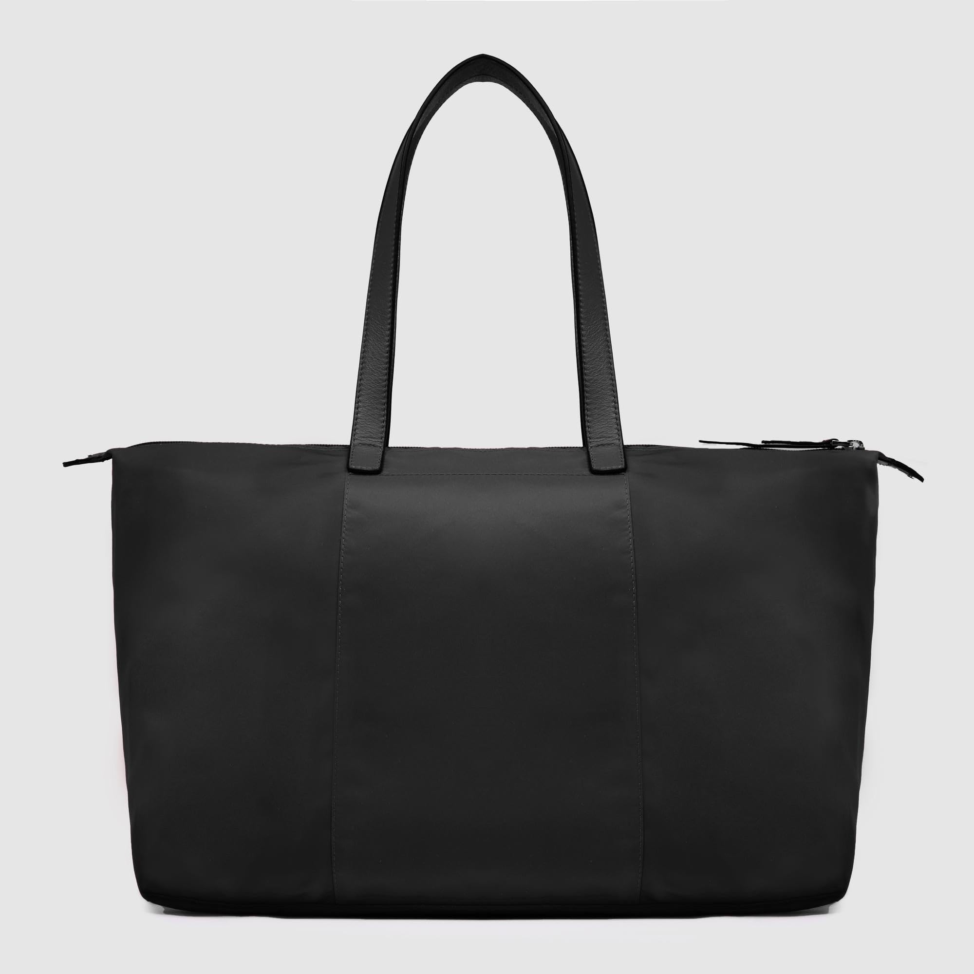 PIQUADRO – Borsa pieghevole porta PC 15.6 pollici – Pelle e tessuto – Donna
