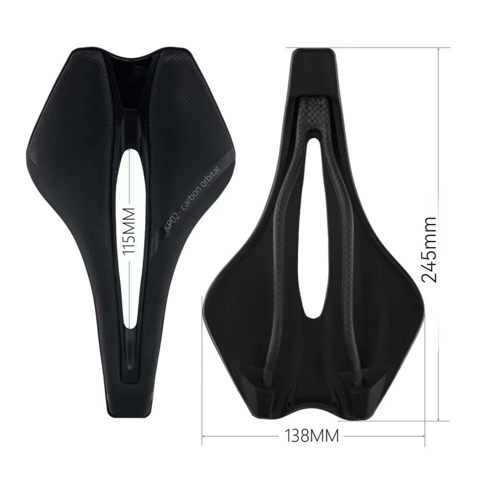 Coussin De Selle Vélo Fibre De Carbone RiToEasysports - Antichoc Et Confortable Pour Route Et VTT