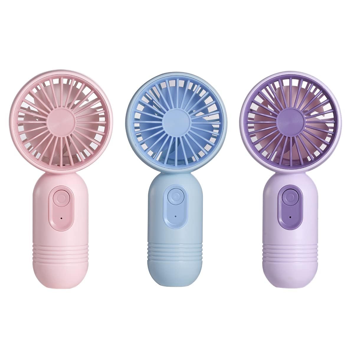 VanSmaGo Portable Handheld Mini Fan, USB Rechargeable Personal Fan, Battery Operated Mini Neck Fan, 5 Speeds, Perfect for Travel/Camping/Outdoor/Home/Office