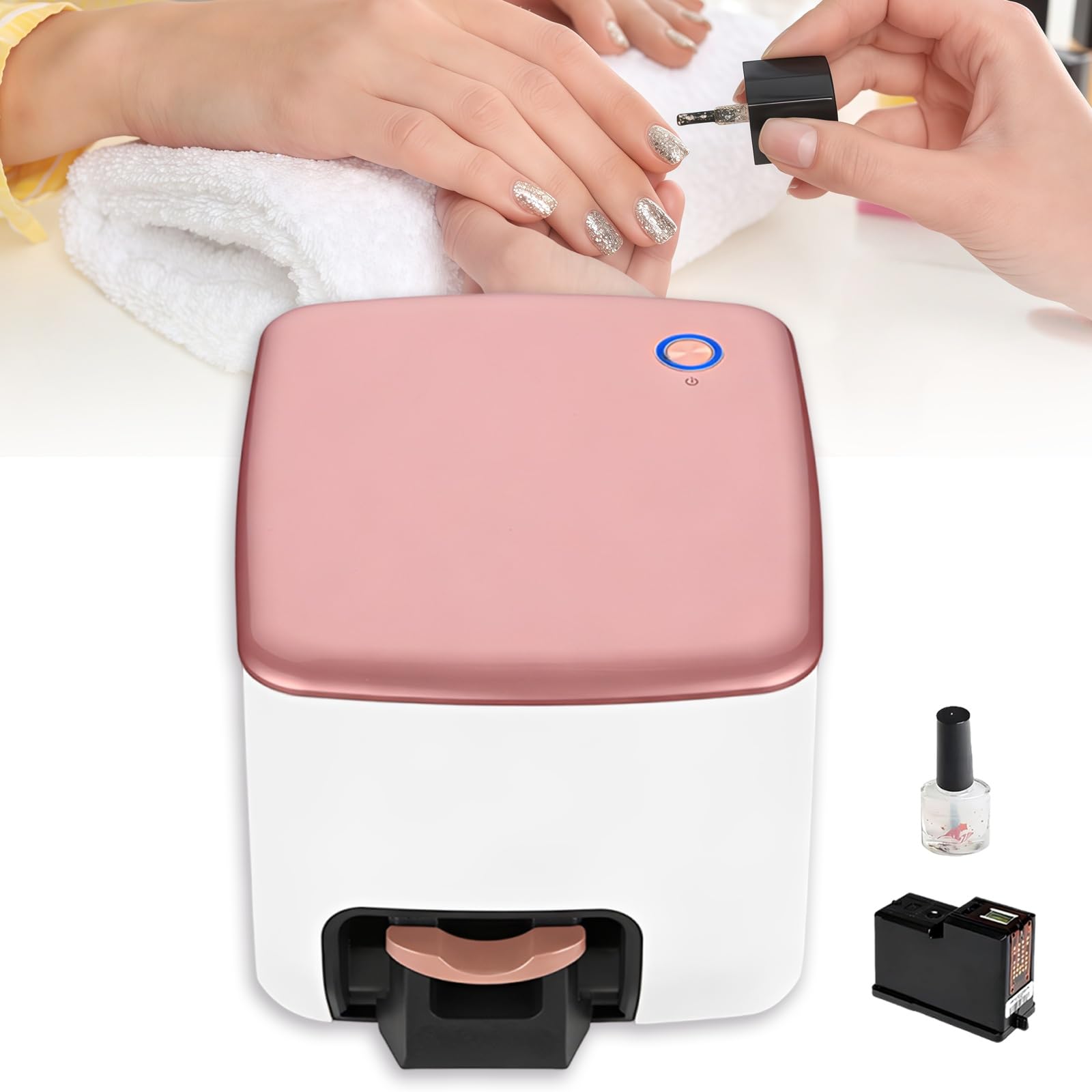 Stampante per unghie, macchina per nail art, stampante 3D portatile, 2026 novità, oltre 1000 design, controllo fai da te tramite app mobile per salone di bellezza
