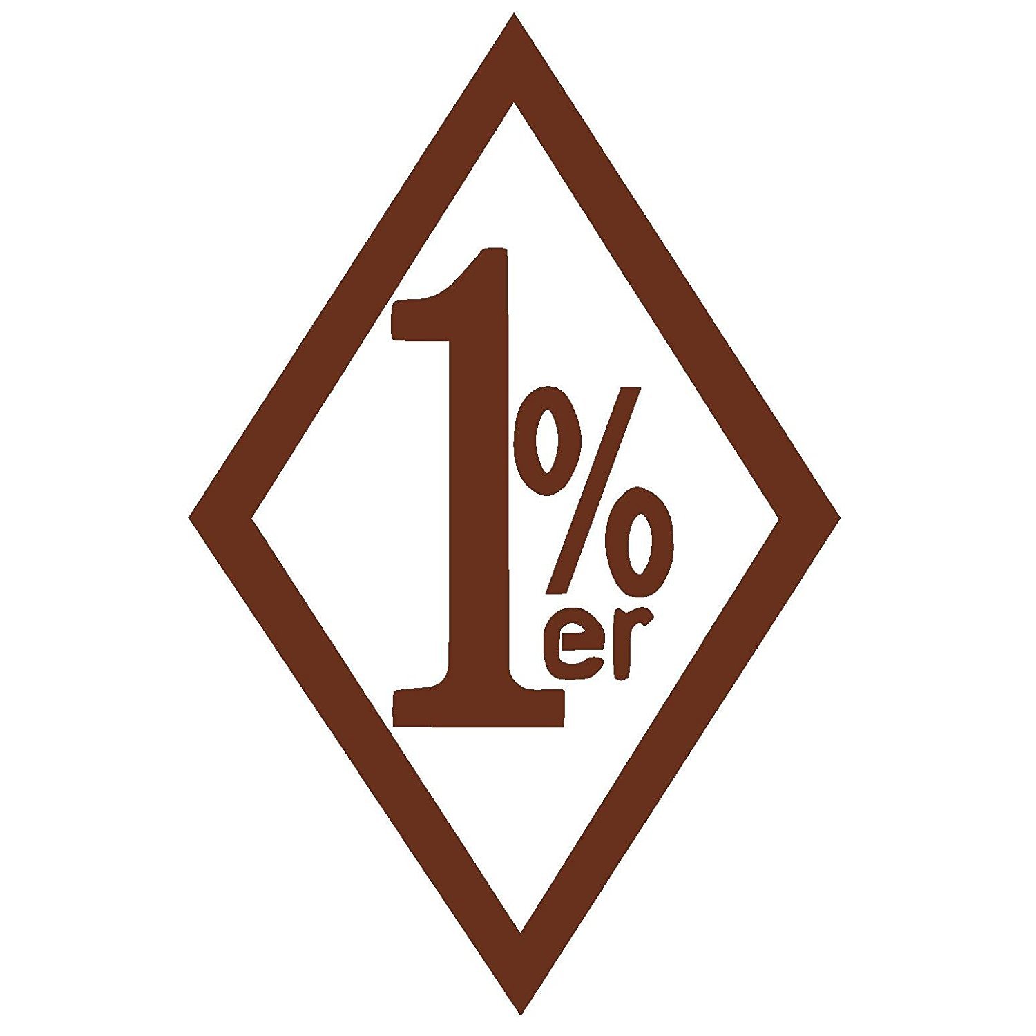 Amazon.co.jp: 1% ER ONE パーセント バイカー ビニール ステッカー