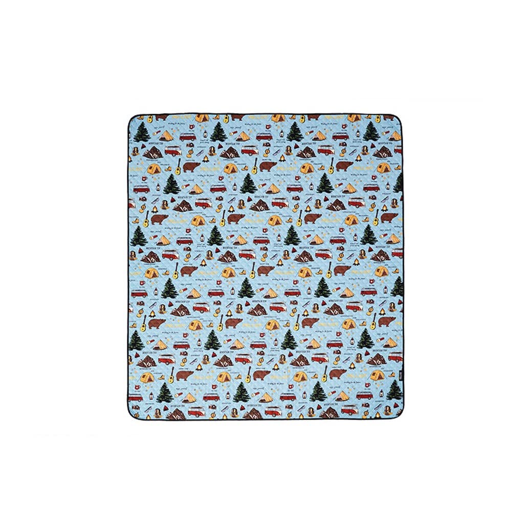 Tappetino da picnic campeggio parco coperta tappetino a esterno pieghevole tappetino da picnic portatile tappetino da spiaggia (Color : Blue)