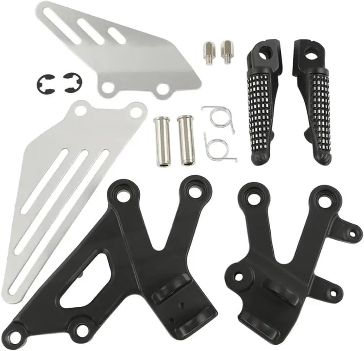 Compatible with ZX12R 2002 to 2005 Motorcycle Front Footrest(Matte Black)