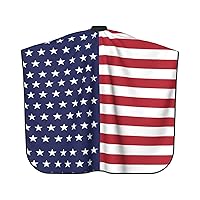 Vista 3 de Cabo de peluquería Hello Glitter Gorgeous Lash Salon Delantal de corte de pelo, Cabo de Barbería Kits para Mujeres-55 x 66 pulgadas, Estilo-rojo Azul