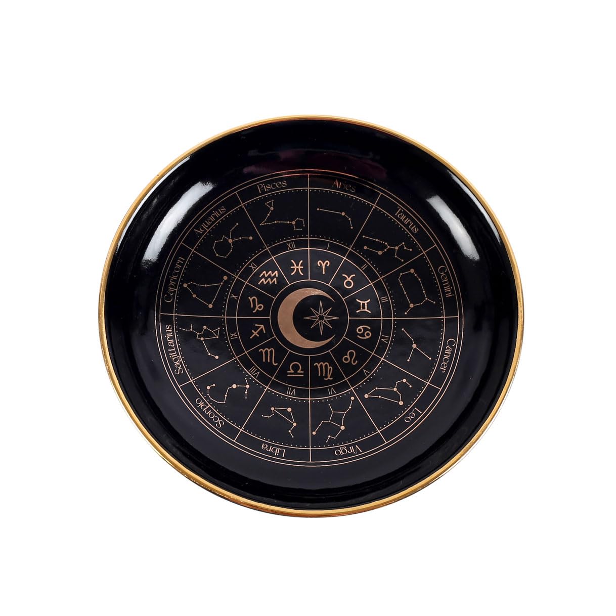 Blue Pirate Black Astrology Wheel Trinket Dish